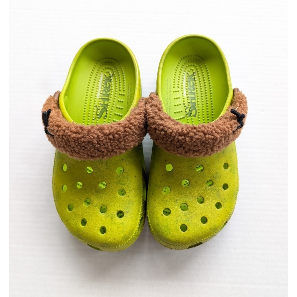 READ Shrek Crocs Womens Size 7 Incomplete READ Slip On Clogs Shoes